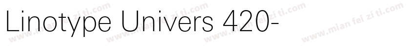 Linotype Univers 420字体转换